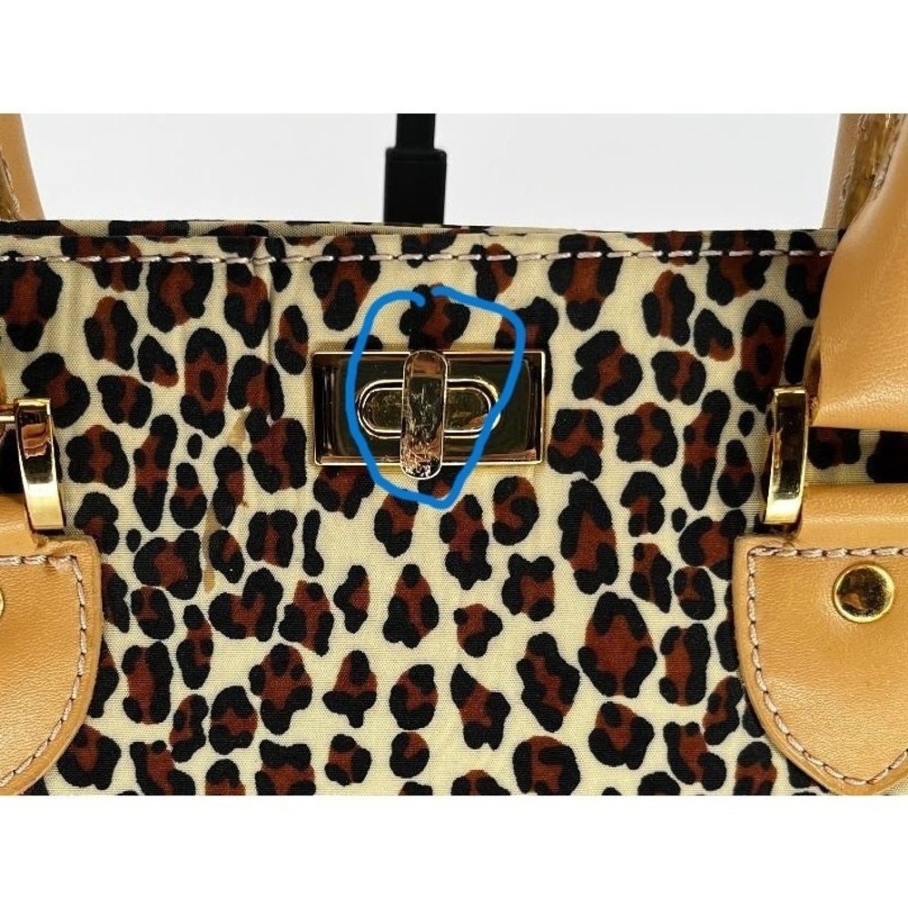 Joan‎ Rivers Leopard Print Large Tote Top Handle Fashion Bag Statement Piece - Picture 5 of 9
